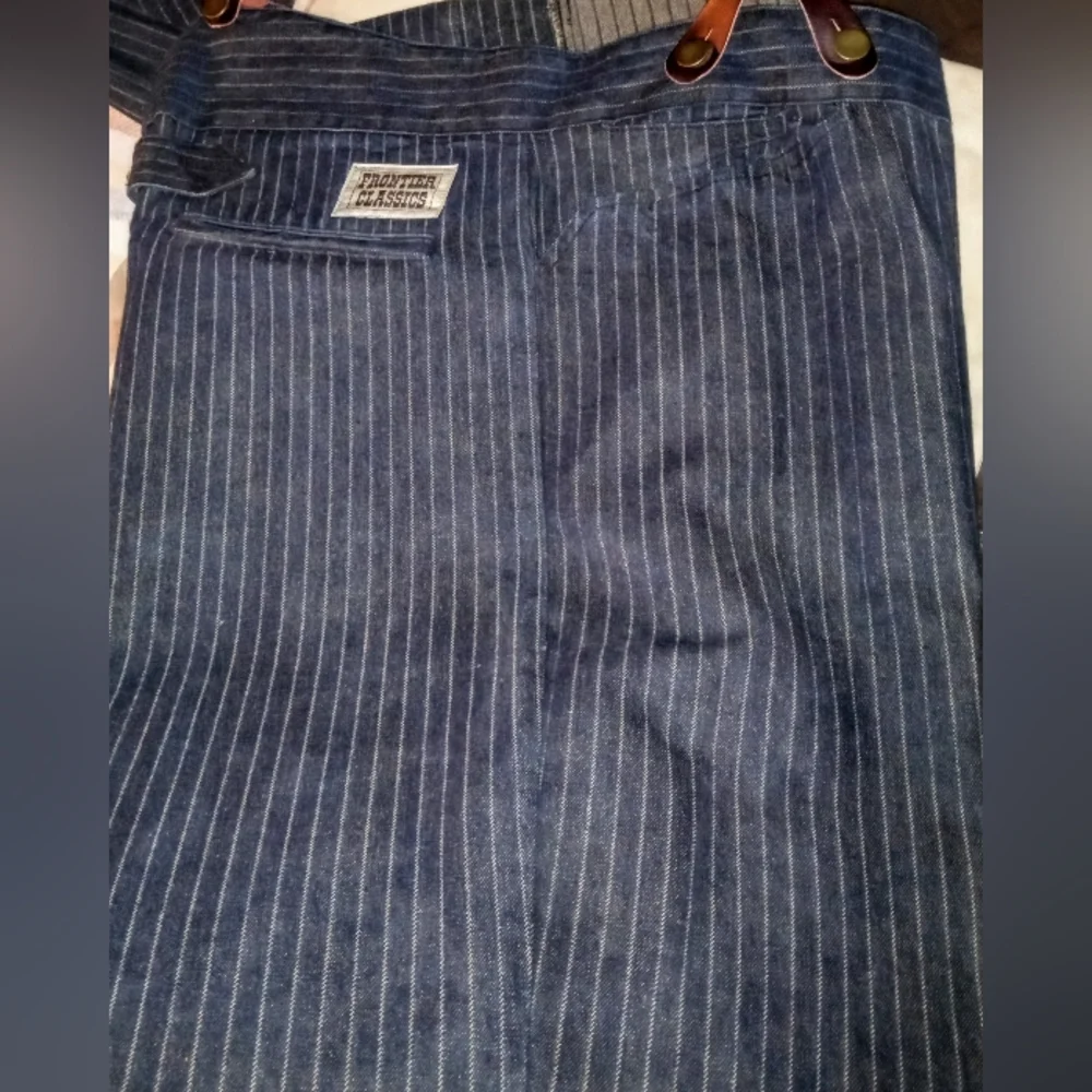 Navy Frontier Classics Pinstripe Vest, Trousers, and Suspenders - Picture 4 of 7